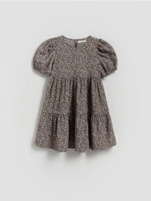 Reserved - Wzorzysta sukienka - wielobarwny