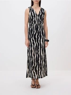 Reserved - Wzorzysta sukienka - wielobarwny