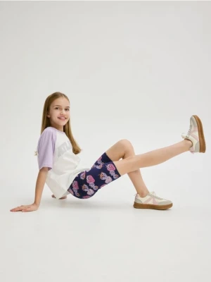 Reserved - Wzorzyste kolarki - granatowy