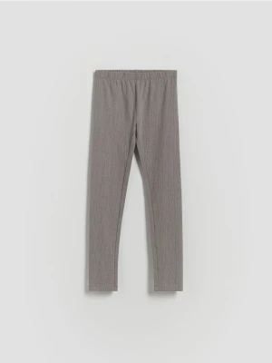 Reserved - Wzorzyste legginsy - ciemnoszary