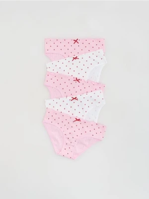 Reserved - Wzorzyste majtki 5 pack - biały