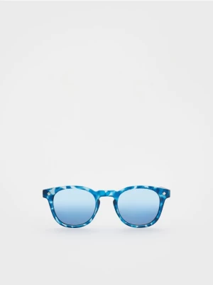 Reserved - Wzorzyste okulary przeciwsłoneczne - niebieski