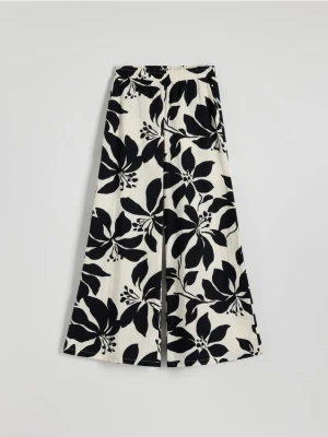 Reserved - Wzorzyste spodnie palazzo - wielobarwny
