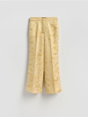 Reserved - Wzorzyste spodnie - złoty