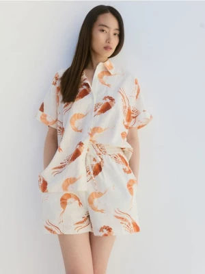 Reserved - Wzorzyste szorty - wielobarwny