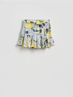 Reserved - Wzorzyste szorty z wiskozy - wielobarwny