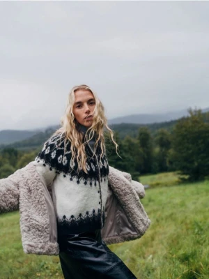 Reserved - Wzorzysty kardigan - wielobarwny