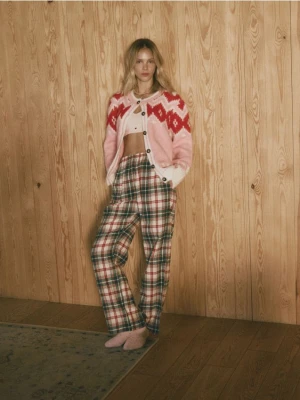 Reserved - Wzorzysty kardigan - wielobarwny