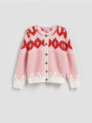 Reserved - Wzorzysty kardigan - wielobarwny