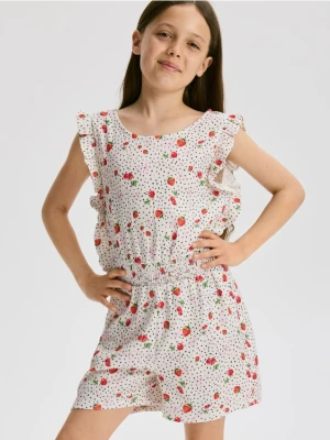 Zdjęcie produktu Reserved - Wzorzysty kombinezon - biały