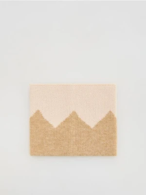 Reserved - Wzorzysty komin - beżowy