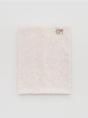 Reserved - Wzorzysty komin Pusheen - złamana biel