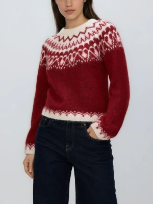 Reserved - Wzorzysty sweter - wielobarwny