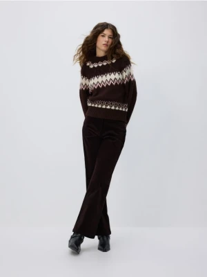 Reserved - Wzorzysty sweter - wielobarwny