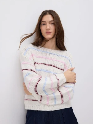 Reserved - Wzorzysty sweter - wielobarwny