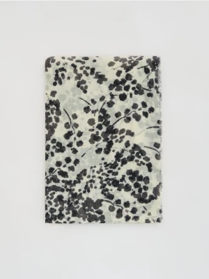 Reserved - Wzorzysty szal - czarny