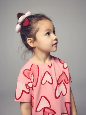 Zdjęcie produktu Reserved - Wzorzysty t-shirt - różowy