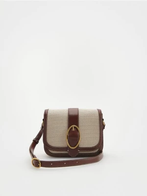 Reserved - Żakardowa torebka crossbody - wielobarwny