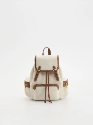 Reserved - Żakardowy plecak - brązowy