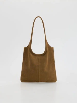 Reserved - Zamszowa torebka - beżowy