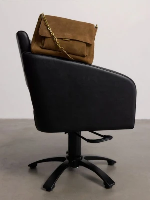 Reserved - Zamszowa torebka na ramię - beżowy