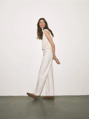 Reserved - Zamszowe baleriny - beżowy