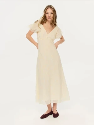 Reserved - Zamszowe baleriny - ciemnofioletowy