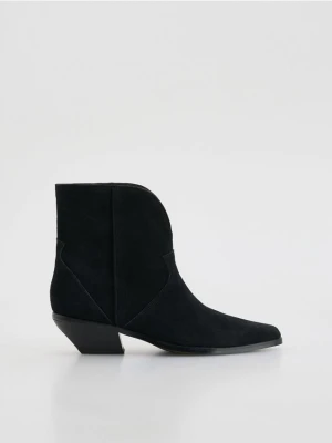 Reserved - Zamszowe botki - czarny