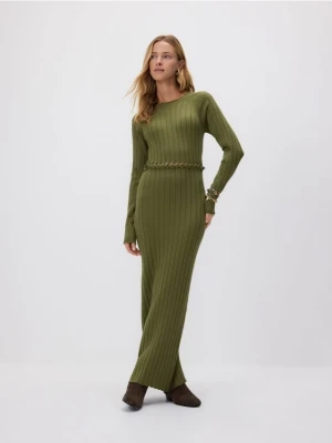 Zdjęcie produktu Reserved - Zamszowe botki kowbojki - ciemnobrązowy