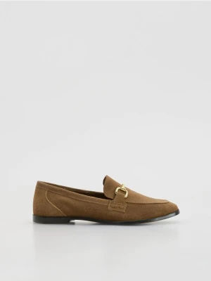 Reserved - Zamszowe loafersy - brązowy