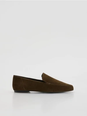 Reserved - Zamszowe loafersy - zielony