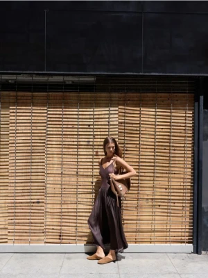 Reserved - Zamszowe mule - brązowy