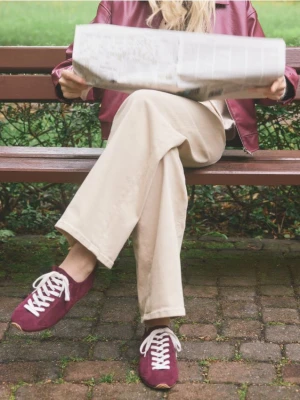 Reserved - Zamszowe sneakersy - mahoniowy