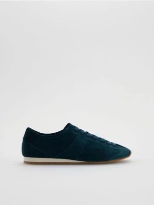 Reserved - Zamszowe sneakersy - niebieski