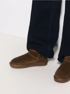 Reserved - Zamszowe śniegowce - beżowy