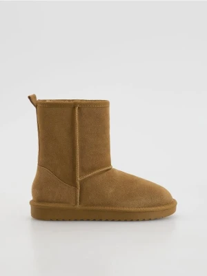 Reserved - Zamszowe śniegowce - brązowy