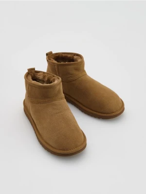 Reserved - Zamszowe śniegowce - brązowy