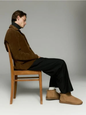 Reserved - Zamszowe śniegowce - brązowy