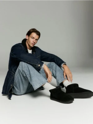 Reserved - Zamszowe śniegowce - czarny