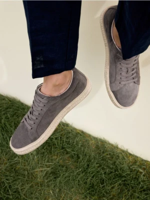 Reserved - Zamszowe trampki - ciemnoszary