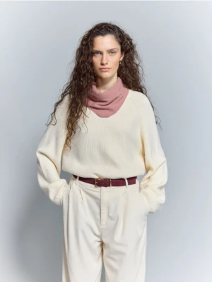 Reserved - Zamszowy pasek - mahoniowy