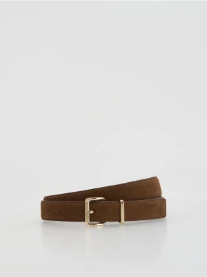 Zdjęcie produktu Reserved - Zamszowy pasek z klamrą - brązowy