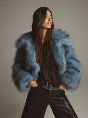 Reserved - Zamszowy pasek z klamrą - ciemnobrązowy