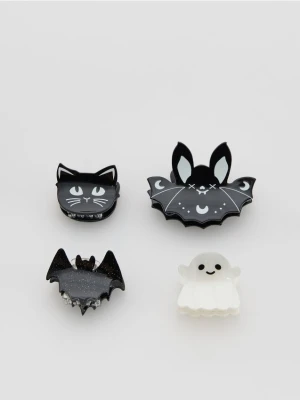 Reserved - Zestaw 4 spinek do włosów - czarny