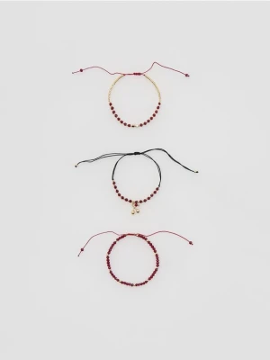 Zdjęcie produktu Reserved - Zestaw bransoletek na nogę - mahoniowy