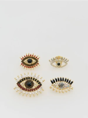 Reserved - Zestaw broszek - wielobarwny