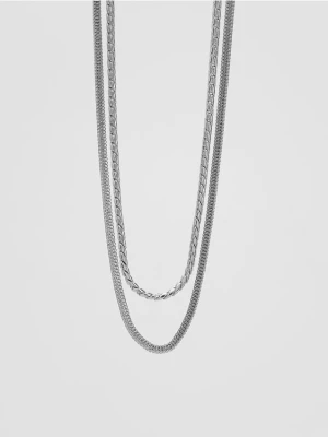 Reserved - Zestaw dwóch naszyjników - srebrny