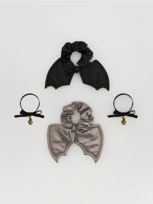 Reserved - Zestaw gumek do włosów 4 pack - czarny