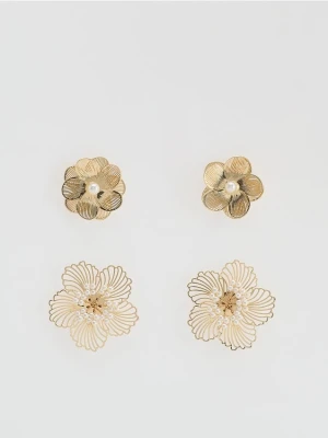 Reserved - Zestaw kolczyków 2 pack - złoty