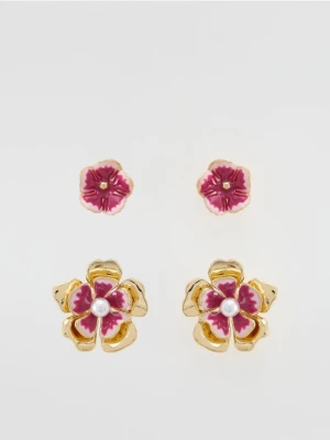 Reserved - Zestaw kolczyków - różowy